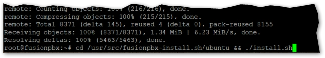 FusionPBX auf Ubuntu Server installieren